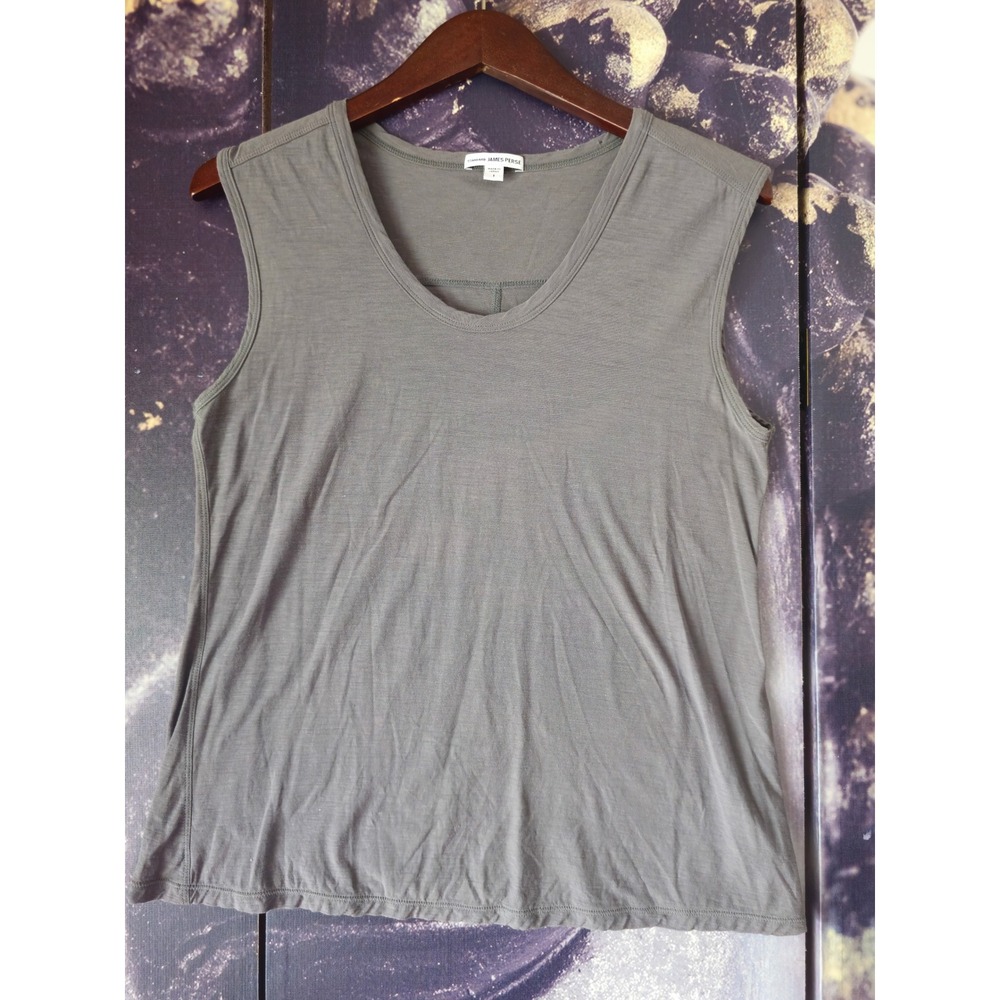 Standard James Perse Top Sleeveless Scoop Neck Casual Everyday Top Gray Size 1